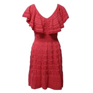 M by Missoni Pink Ruffled Dress